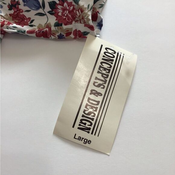 Vintage 2-Piece Matching Jean Shorts Crop Top Outfit Set By Concept Designs L/13 - Picture 13 of 16